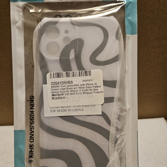 Other - Black and White Phone Case For IPhone 12, Zebra Print